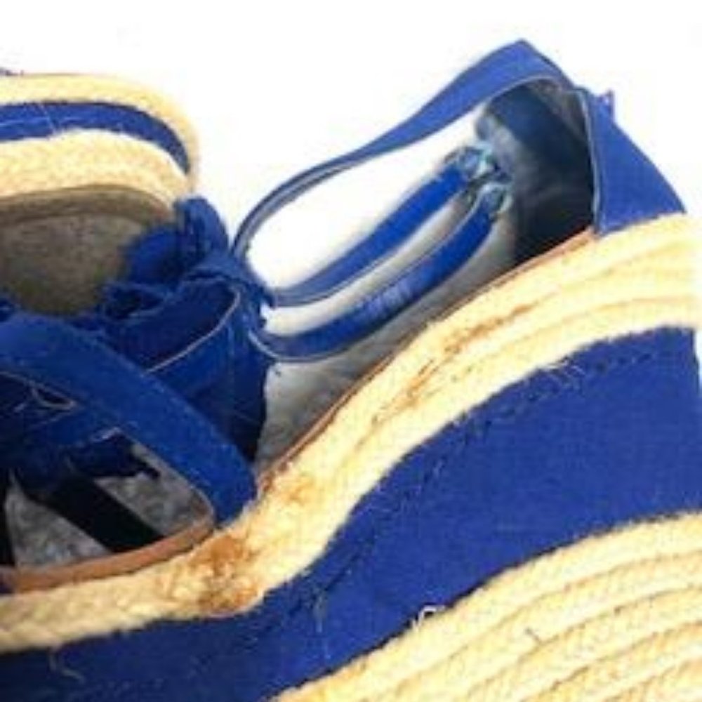Nine West Beautiful Blue Wedged Espadrilles - Picture 12 of 13